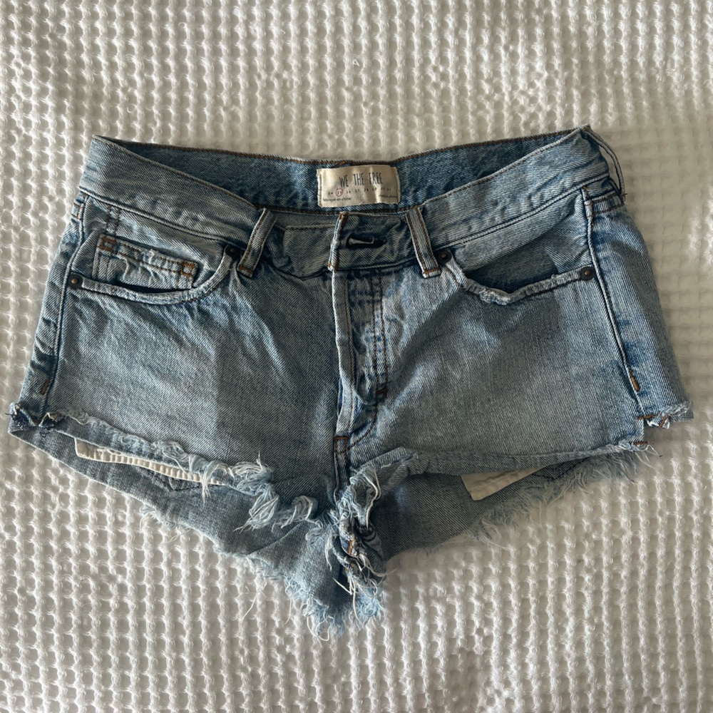 Free People denim shorts